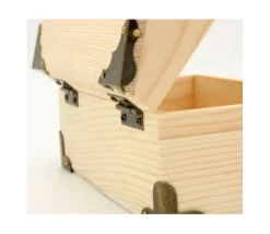 Coffre au trésor naturel 18 x 12.5 x 10 cm pirate