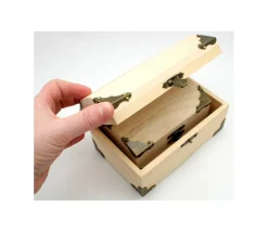 Coffre au trésor naturel 18 x 12.5 x 10 cm pirate