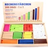 Coffret 308 cubes et batonnets bois calcul et jeux - complément 10 - cuisenaire