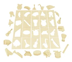 Coffret 20 Instruments de musique en bois jeu