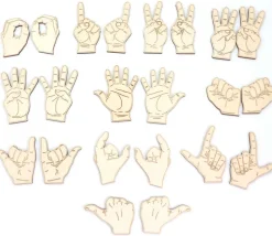 Coffret 22 Mains bois pour exercices Praxis pose kinétique