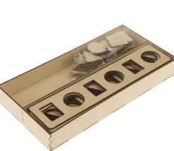 Coffret 10 puzzles et 40 formes géométriques bois