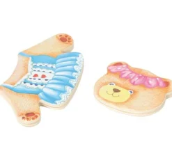 Coffret 6 puzzles ours en bois à habiller avec émotion