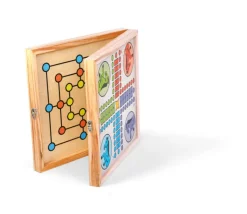 Coffret bois 100 jeux de société junior classiques