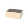 Coffret bois 22.5 x 17.5 x 9.5 cm couvercle ardoise M3