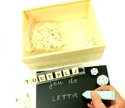 Coffret bois 22.5 x 17.5 x 9.5 cm couvercle ardoise M3