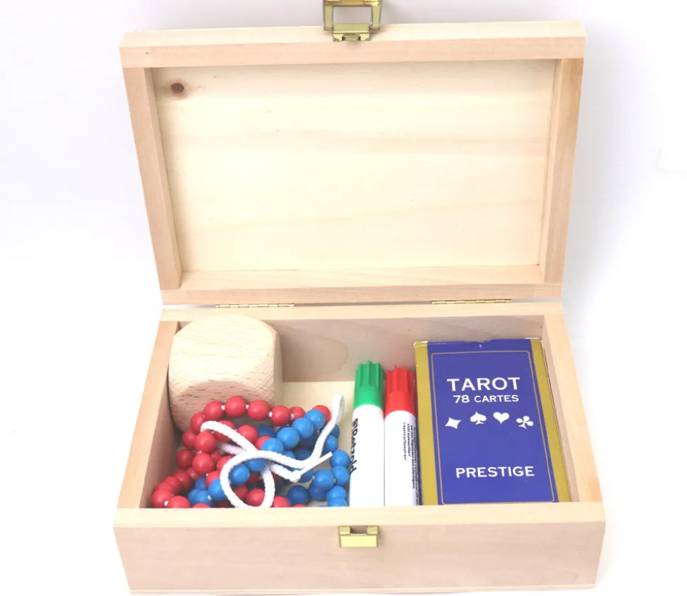 Coffret bois 20 x 14 x 7 cm fermoir - Fabrication France