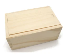 Coffret bois avec glissière pour accessoires jeux 14 x 9 x 6.2 cm