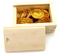Coffret bois avec glissière 10 x 7 x 4 cm pour accessoires jeux