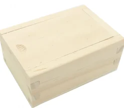 Coffret bois avec glissière 10 x 7 x 4 cm pour accessoires jeux