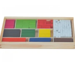 Coffret cuisenaire 300 cubes et bâtonnets bois calcul et jeux