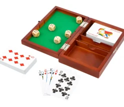 Coffret dés et cartes à jouer (mini piste intégrée)