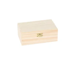 Coffret en bois 15 x 9 x 6 cm avec charnières