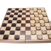 Coffret Jeu de dames bois plateau 30 cm pliable + 40 pions - fabrication France