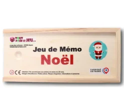 Coffret Mémo de Noël en bois - Fabrication France