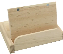 Coffret porte cartes en bois 10.5 x 7 x 2 cm