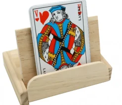 Coffret porte cartes en bois 10.5 x 7 x 2 cm