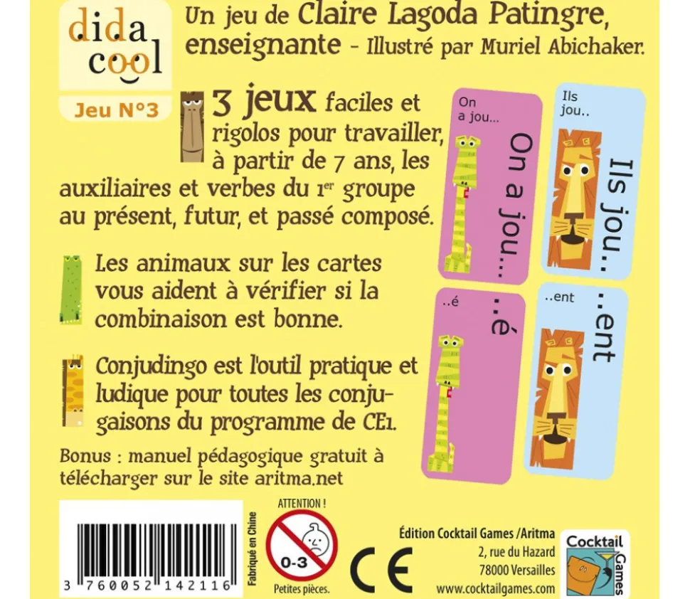 Conju Dingo CE1 - jeu des conjugaisons