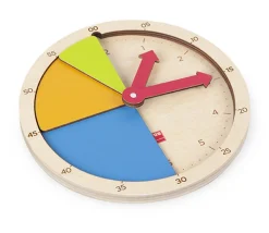 Construisons l'heure - horloge en bois