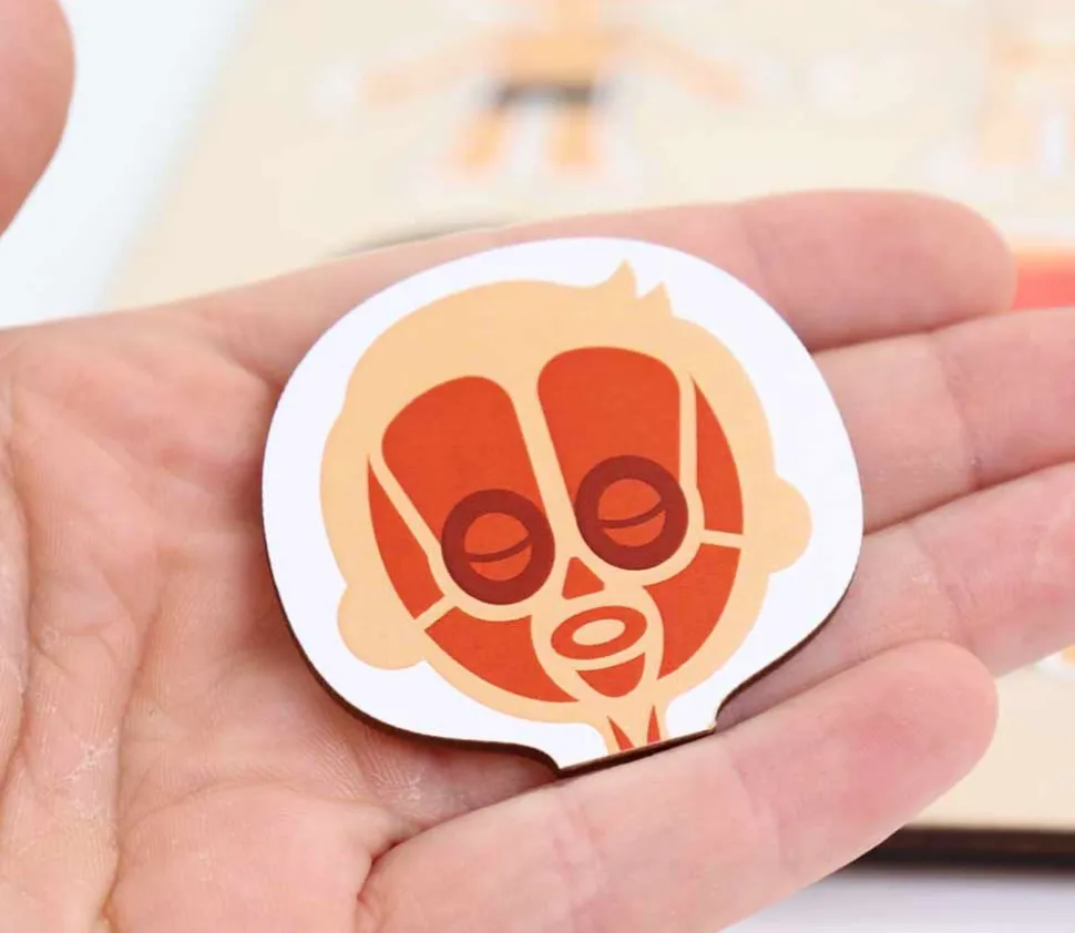 Corps humain découverte : 6 mini puzzles bois