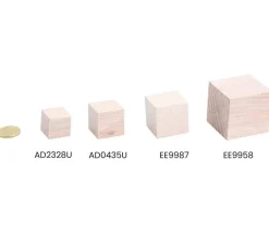 Cube en bois 5 cm à l'unité