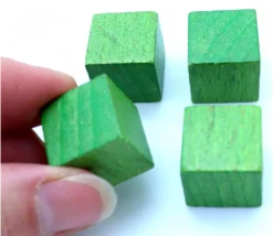 Cube en bois 1.6 cm. 16 x 16 x 16 mm pour jeu achat en ligne à l'unité