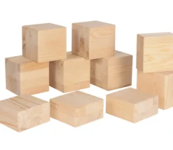 Cube en bois de 10 cm