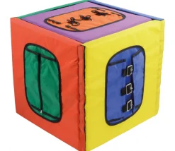 Cube géant 35 cm motricité fine fermetures