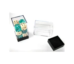 Cube M rangement figurine - Mini boite transparente base noire 7.2 cm