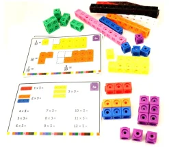 Cubes Math - set activités - 100 cubes + 15 fiches
