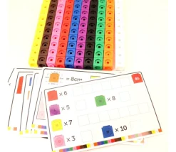 Cubes Math - set activités - 100 cubes + 15 fiches