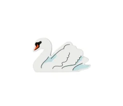 Cygne en bois 80 x 47 x 15 mm