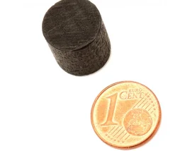 Cylindre violet en bois 15 x 13 mm pion de jeu