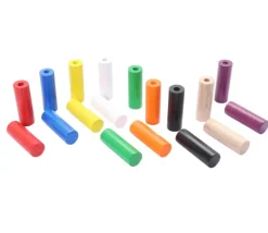 Cylindre 10x30 mm pion de jeu troué à l'unité