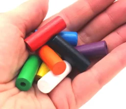 Cylindre 10x30 mm pion de jeu troué à l'unité