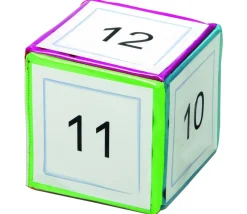 Dé 10 cm faces modifiables personnalisable à volonté multicolore