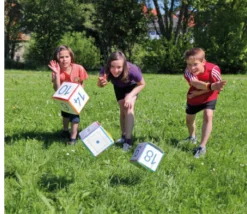 Dé 10 cm faces modifiables personnalisable à volonté multicolore