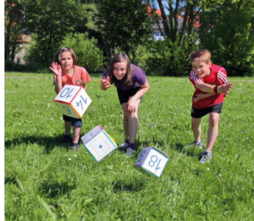 Dé 10 cm faces modifiables personnalisable à volonté multicolore