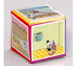 Dé 10 cm faces modifiables personnalisable à volonté multicolore