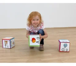 Dé 15 cm faces modifiables personnalisable à volonté multicolore