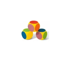 Dé 6 couleurs de 7 cm en mousse alvéolée