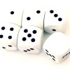 Dé 12345 et 1 face neutre en bois 16 mm blanc
