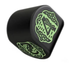 Dé 4 faces Celtic 3D moderne (forme arrondie)