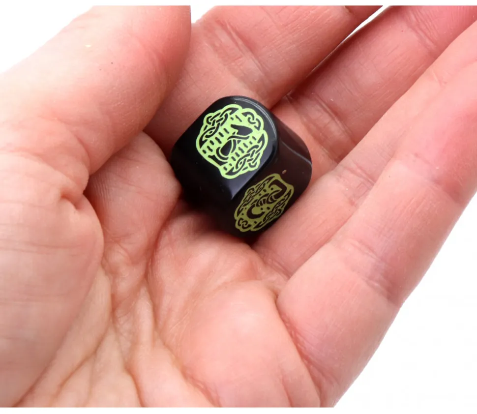 Dé 4 faces Celtic 3D moderne (forme arrondie)