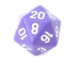Dé 20 faces couleurs opaques jeux de rôle -D20 à l'unité