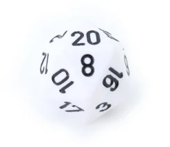 Dé 20 faces couleurs opaques jeux de rôle -D20 à l'unité