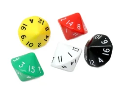 Dé 16 faces D16 à l'unité (couleur mise au hasard)