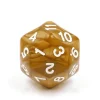 Dé 30 faces doré D30 de jeu
