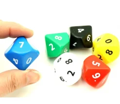 Dé 10 faces géant d10 opaques JUMBO