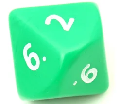 Dé 10 faces géant d10 opaques JUMBO